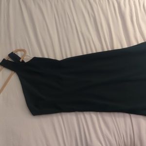 Lulu's Hunter Green One Shoulder Mermaid Maxi/Bridesmaid Dress LIKE NEW